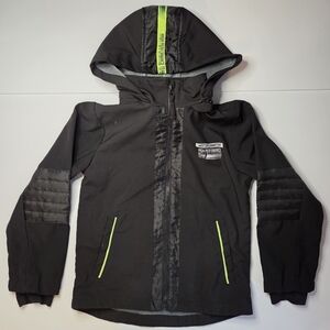💥💥West Coast Connection Kids Jacket Black With Reflective Neon 16in P2P Small